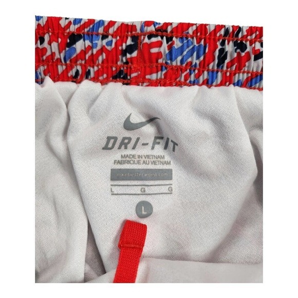 Nike Girls Activewear Shorts Multi Elastic Waist Dri-Fit Pull On Athletic Large - Picture 3 of 12